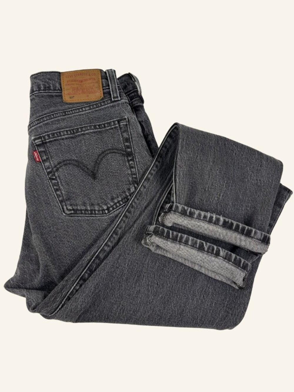 Levi's Premium 501 Jeans | Grey Wash | W28 L28 | Women's
